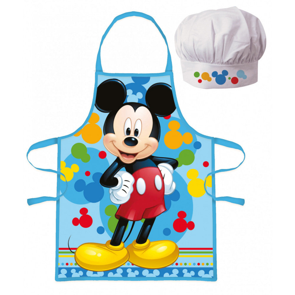 Disney Mickey Mouse Apron and Chef's Hat. Aged 3-8