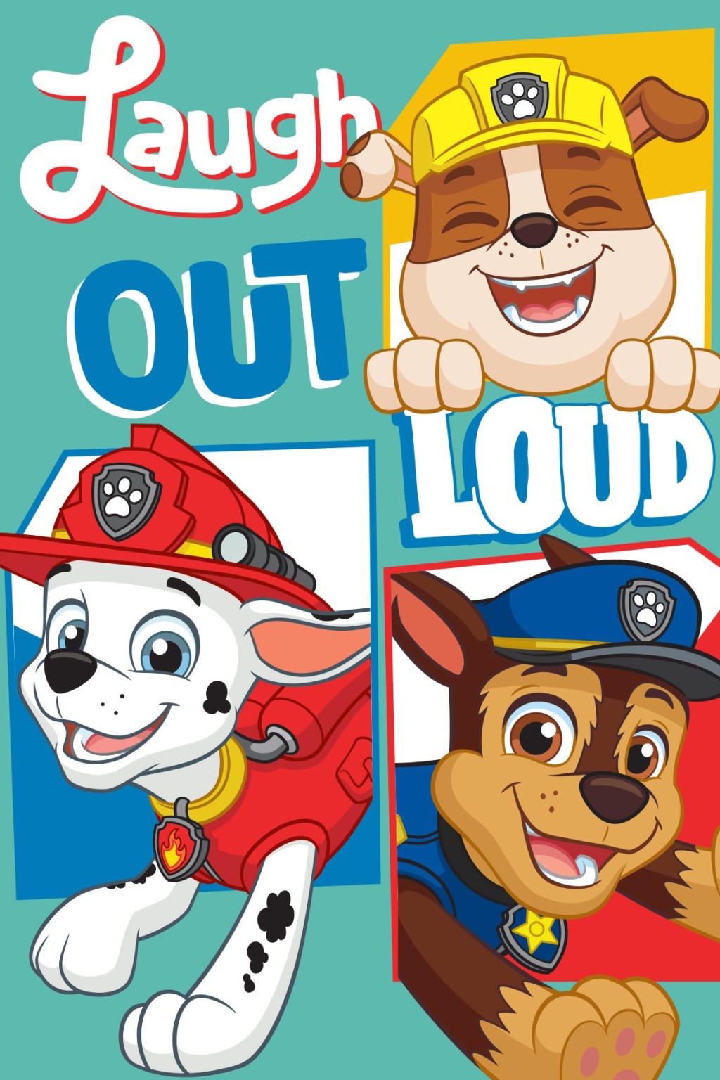 Paw Patrol Hand & Face towel 30 x 50 cm 100% COTTON Chase Marshall Rubble