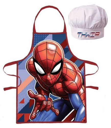 Marvel The Amazing Spider-Man Apron and Chef's Hat Set -  Age 3-8 years