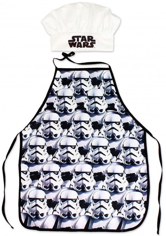 Disney Star Wars Storm Trooper Apron and Chef's Hat