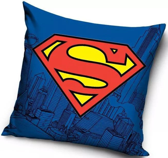 DC Comics Superman Logo Cushion Cover or Pillowcase 38 x 38 cm Various Designs