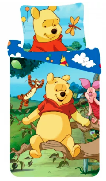 Disney Winnie the Pooh Single Duvet Cover Set 140 x 200 cm 100% COTTON